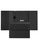BOSS Double B - A5 Schreibmappe 23 cm (schwarz) - Markenkoffer