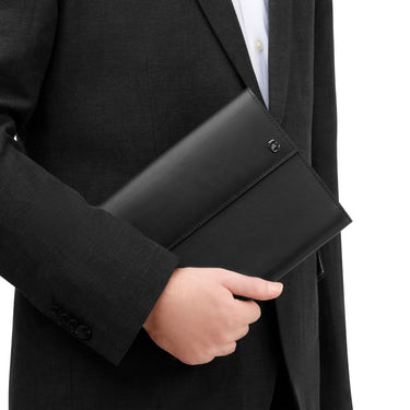 BOSS Double B - A5 Schreibmappe 23 cm (schwarz) - Markenkoffer