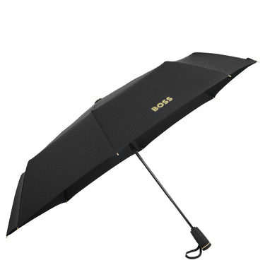 BOSS Double B - Taschenschirm Regenschirm (black & gold) - Markenkoffer