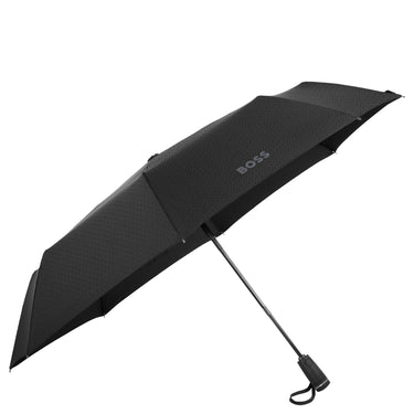 BOSS Double B - Taschenschirm Regenschirm (black & gun) - Markenkoffer