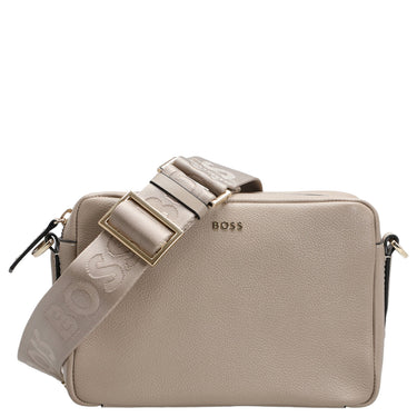BOSS Women's Alyce Crossbody BM - Umhängetasche 20 cm (light beige) - Markenkoffer
