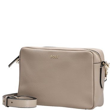 BOSS Women's Alyce Crossbody BM - Umhängetasche 20 cm (light beige) - Markenkoffer