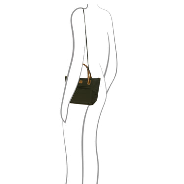 Brics X - Bag Shopping S Sportina - Schultertasche 25 cm (olive) - Markenkoffer