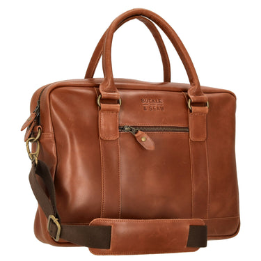 Buckle & Seam Everett - Aktentasche 16" 38 cm (cognac) - Markenkoffer