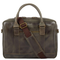 Buckle & Seam Everett - Aktentasche 16" 38 cm (olive) - Ansicht 4