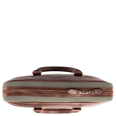 Buckle & Seam Venture Canvas - Aktentasche 16" 40 cm (grün) - Ansicht 4