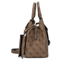 Guess Lorella Logo SM Tote - Henkeltasche 26 cm (latte logo)