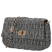 Seidenfelt Floro - Shoulder Bag 24 cm (black&white)