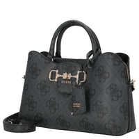 Guess Janie Logo - Top Handle Bag (coal logo)