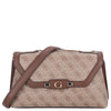 Guess Lindsey XBody Flap - Umhängetasche 27 cm (latte logo)