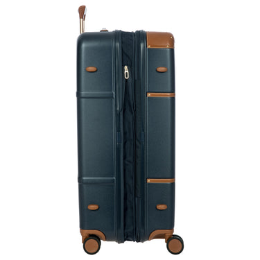 Brics Bellagio - 4 - Rollen - Trolley 76 cm erw. recycelt (blue/tan) - Markenkoffer