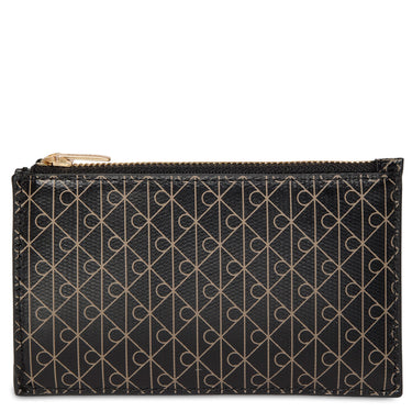 Calvin Klein Emblem AOP Top Zip - Kreditkartenetui 4cc 13 cm (black aop) - Markenkoffer