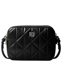 Calvin Klein Quilted Emblem - Umhängetasche 18 cm (black) - Markenkoffer