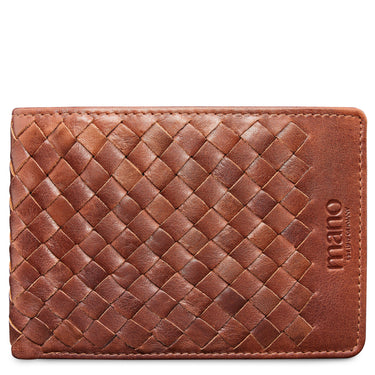 Mano Don Luca - Geldbörse 13 cm (cognac)