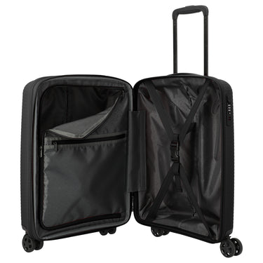 Travelite Air Stripe - 4-Rollen-Kabinentrolley S 55 cm erw. (black)
