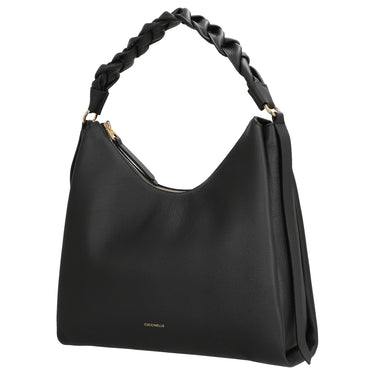 Coccinelle Boheme Grana Double - Schultertasche M 34 cm (noir/cognac) - Markenkoffer