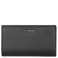 Coccinelle Metallic Soft - Geldbörse 12cc 16 cm (noir) - Markenkoffer