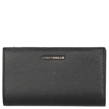 Coccinelle Metallic Soft - Geldbörse 12cc 16 cm (noir) - Markenkoffer