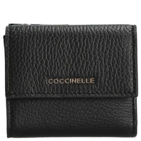 Coccinelle Metallic Soft - Geldbörse 5cc 9.5 cm (noir) - Markenkoffer