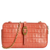 Coccinelle Mini Bag Croco Soft - Shoulder Bag 20 cm (Color: geranium)