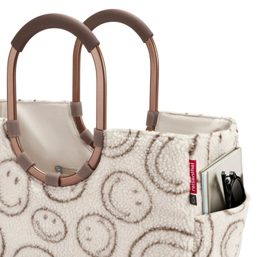 reisenthel shopping loopshopper L - Einkaufstasche mit Bügel 46 cm (smiley teddy chocolate) - Ansicht 4
