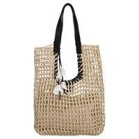 FREDsBRUDER Sun Carrier - Shopper (natural straw & black)