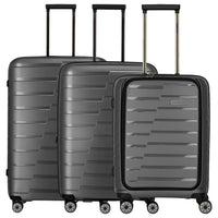 Travelite Air Base - 4-Rollen-Trolley Set 3tlg.  L/M/S Vortasche (anthracite)