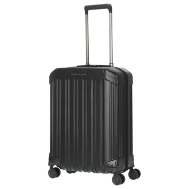Piquadro PQ-Light - Ultra Slim 4-Wheel Cabin Trolley 55 cm (Color: matte black)