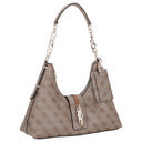 Guess Yvonne Logo Hobo - Schultertasche 32 cm (latte logo) - Ansicht 5