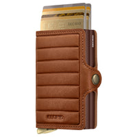 Secrid Twinwallet Emboss Lines - Kreditkartenetui 12cc 10.2 cm RFID (cognac+) - Ansicht 2