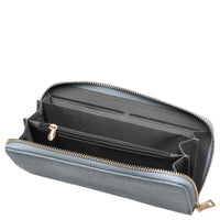 Seidenfelt Smilla - Damen- Geldbörse 19 cm (denim in blue)