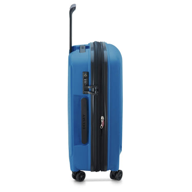 Delsey Paris Belmont Plus Slim Line - 4 - Rollen - Kabinentrolley recycelt 55 cm (zink blau) - Markenkoffer