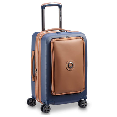 Delsey Paris Chatelet Air 2.0 - 4 - Rollen - Kabinentrolley 55 cm erw. 14" USB (marineblau) - Markenkoffer