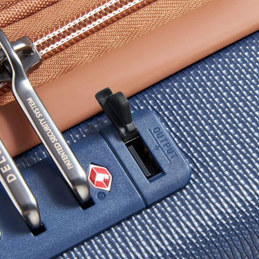 Delsey Paris Chatelet Air 2.0 - 4 - Rollen - Kabinentrolley 55 cm erw. 14" USB (marineblau) - Markenkoffer