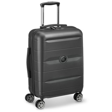 Delsey Paris Comete Plus Slim Line - 4 - Rollen - Kabinentrolley 55 cm (schwarz) - Markenkoffer