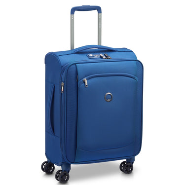 Delsey Paris Montmartre Air 2.0 - 4 - Rollen - Kabinentrolley Slim Line S 55 cm (Farbe: blau) - Markenkoffer