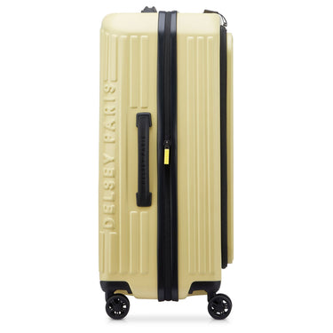 Delsey Paris Securitime - 4 - Rollen - Trolley M 66 cm erw. (blassgelb) - Markenkoffer