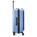 Delsey Paris Securitime - 4 - Rollen - Trolley M 66 cm erw. (lavendelblau) - Markenkoffer