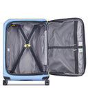 Delsey Paris Securitime - 4 - Rollen - Trolley M 66 cm erw. (lavendelblau) - Markenkoffer