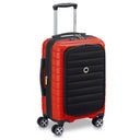 Delsey Paris Shadow 5.0 - 4 - Rollen - Kabinentrolley mit Vordertasche S 55 cm erw. USB (intensives rot) - Markenkoffer