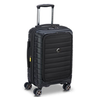 Delsey Paris Shadow 5.0 - 4-Rollen-Kabinentrolley mit Vordertasche S 55 cm erw. USB (schwarz) - Ansicht 2