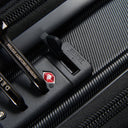 Delsey Paris Shadow 5.0 - 4 - Rollen - Kabinentrolley mit Vordertasche S 55 cm erw. USB (schwarz) - Markenkoffer