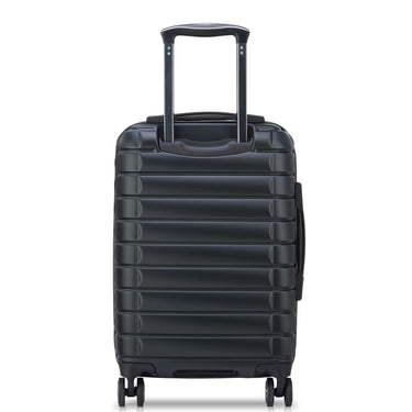 Delsey Paris Shadow 5.0 - 4 - Rollen - Kabinentrolley mit Vordertasche S 55 cm erw. USB (schwarz) - Markenkoffer