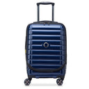 Delsey Paris Shadow 5.0 - 4 - Rollen - Kabinentrolley mit Vortasche S 55 cm erw. USB (marineblau) - Markenkoffer