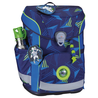 DerDieDas ErgoFlex Easy Exclusive LED - Schulranzen Set 5 tlg. 950g (Moon Mission) - Markenkoffer