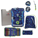 DerDieDas ErgoFlex Easy Exclusive LED - Schulranzen Set 5 tlg. 950g (Moon Mission) - Markenkoffer