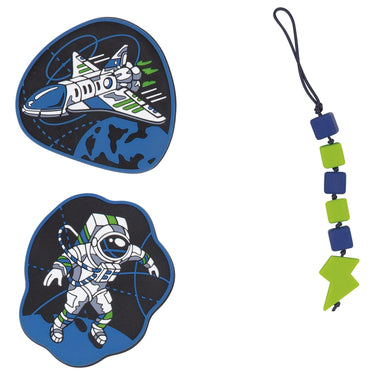 DerDieDas ErgoFlex Easy Exclusive LED - Schulranzen Set 5 tlg. 950g (Moon Mission) - Markenkoffer