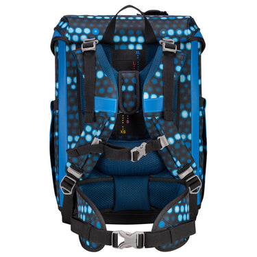 DerDieDas ErgoFlex Easy Exklusiv Superflash - Schulranzen Set 5 tlg. 950g (Blue Robot) - Markenkoffer