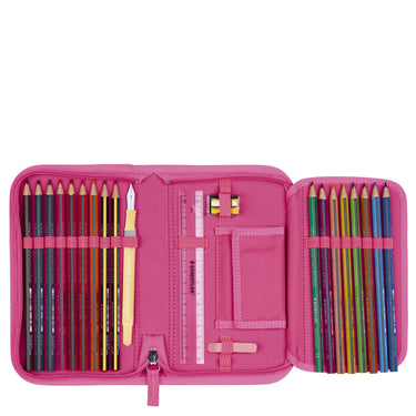 DerDieDas ErgoFlex Easy Exklusiv Superflash - Schulranzen Set 5 tlg. 950g (Coral Reef) - Markenkoffer