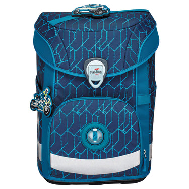 DerDieDas ErgoFlex Easy - Schulranzen Set 5tlg. 950 g (Blue Speed) - Markenkoffer